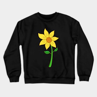 Yellow flower Crewneck Sweatshirt